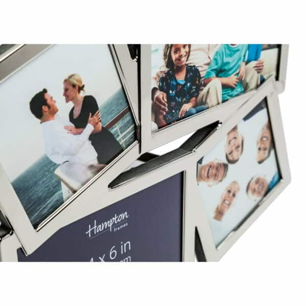 Accent 4 Aperture Silver Photo Frame