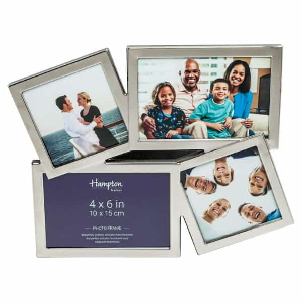 Accent 4 Aperture Silver Photo Frame