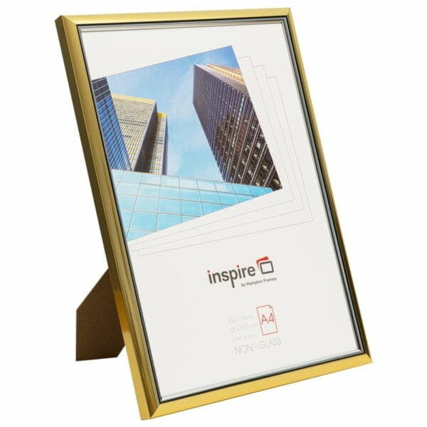 Elegant gold-detailed A4 photo frame