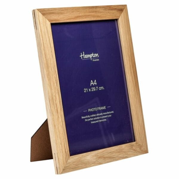 A4 Solid Oak Certificate Frame