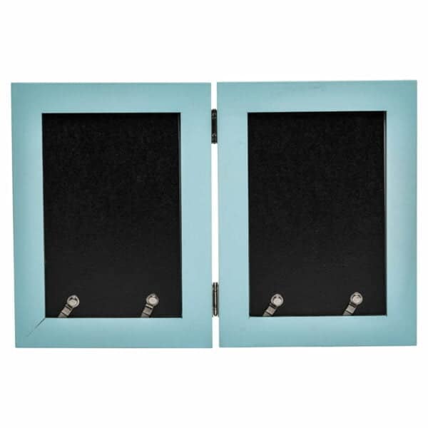 Paloma 4x6 Hinged Double Light Blue Photo Frame