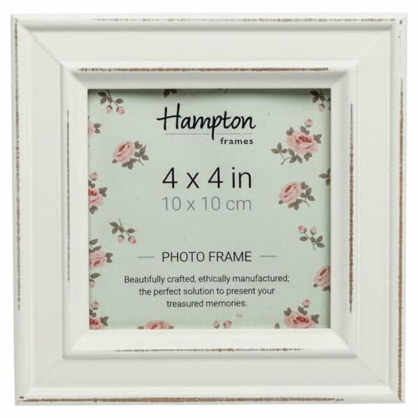 Paloma 4x4 White Photo Frame