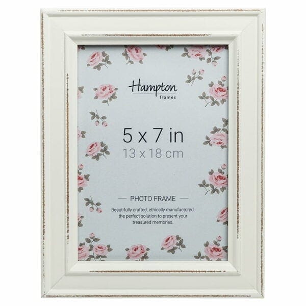 Paloma 5x7 White Photo Frame