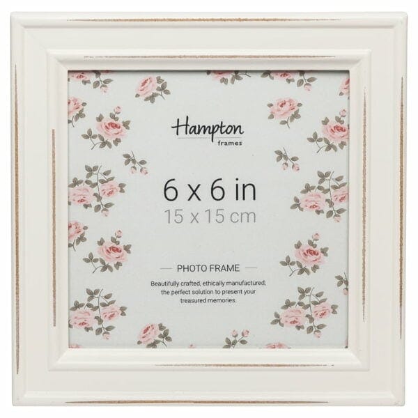 Paloma 4 Aperture 6x6 White Photo Frame