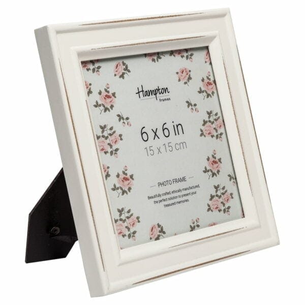 Paloma 4 Aperture 6x6 White Photo Frame