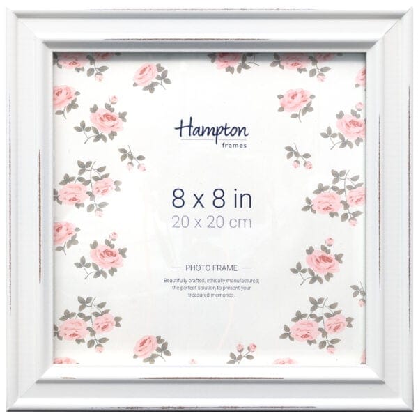 Hampton 8x8 inch floral photo frame