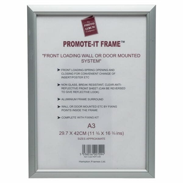 Promote It A3 Black Certificate Frame