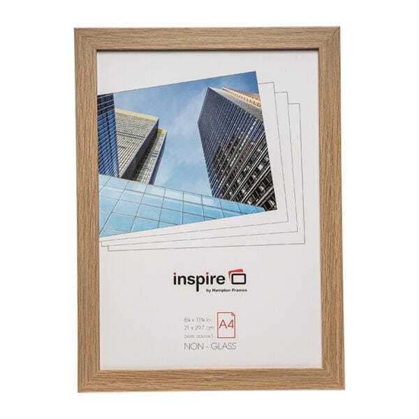 Oxford A4 Oak Certificate Frame