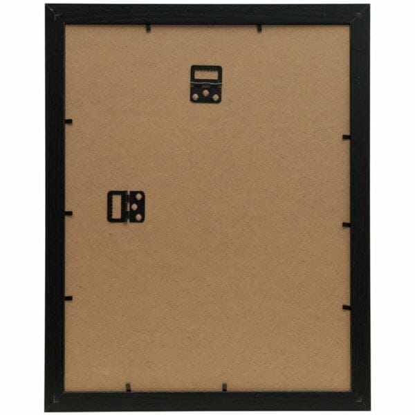 Elegant black wooden photo frame with mount