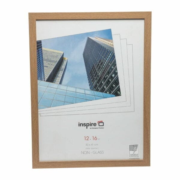 Oxford 12x16 Oak Photo Frame