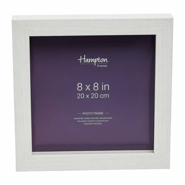 Nordic White 8x8 Square Box Frame