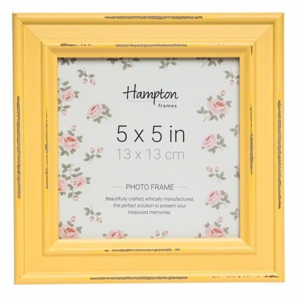 Paloma 5x5 Yellow Square Photo Frame