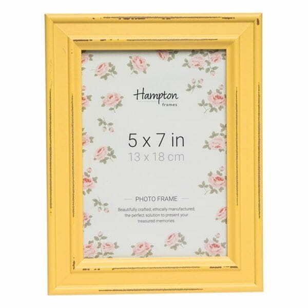 Paloma 5x7 Yellow Photo Frame