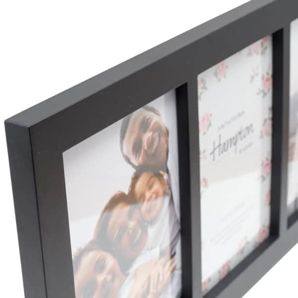 Gallery 5x7 Triple Black Photo Frame