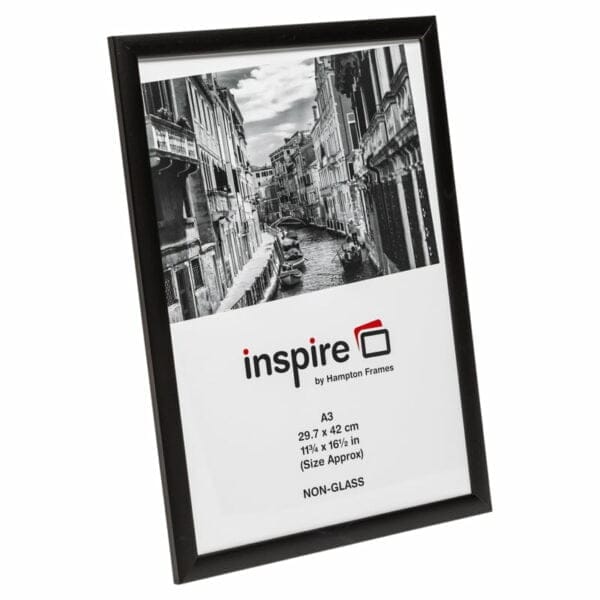 Elegant black wooden photo frame