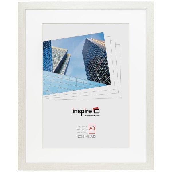 Skyscraper photos in white frame, Inspire by Hampton Frames