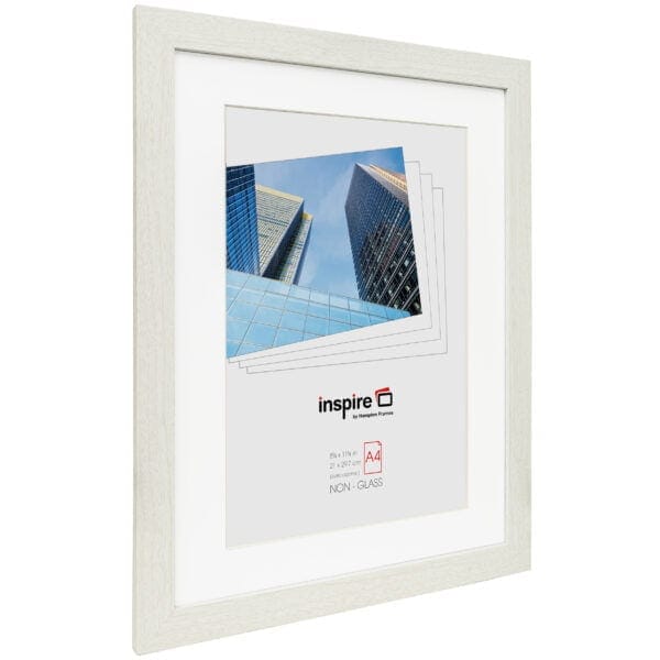 Modern building photo in white frame by Inspire