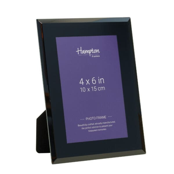 Black Hampton photo frame, 4x6 inches