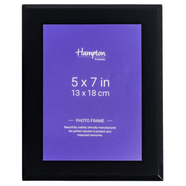 Hampton black 5x7 inch photo frame