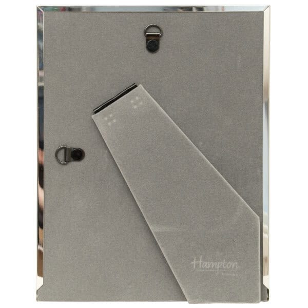 Silver metal clipboard with clip and grey felt cover